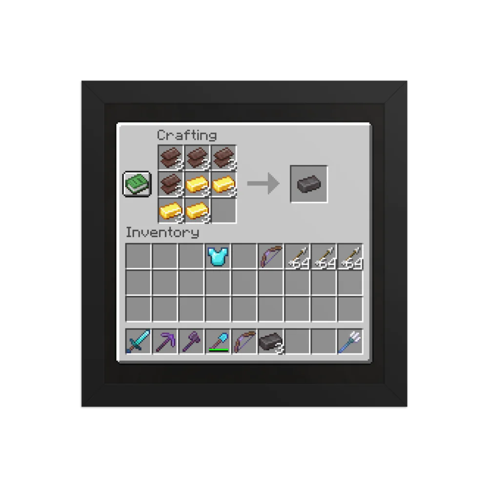 "Ingot My Shit Together" Framed Square Poster
