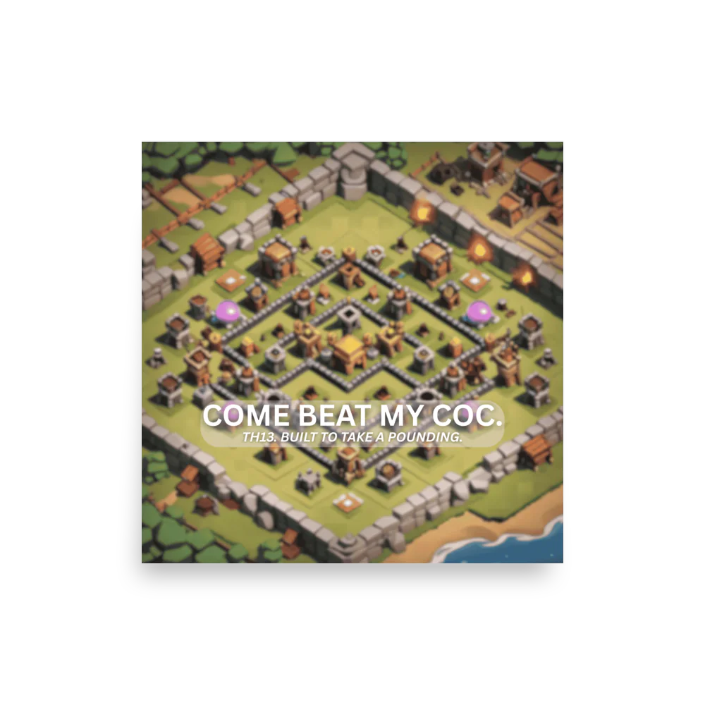 "TH13" Square Poster